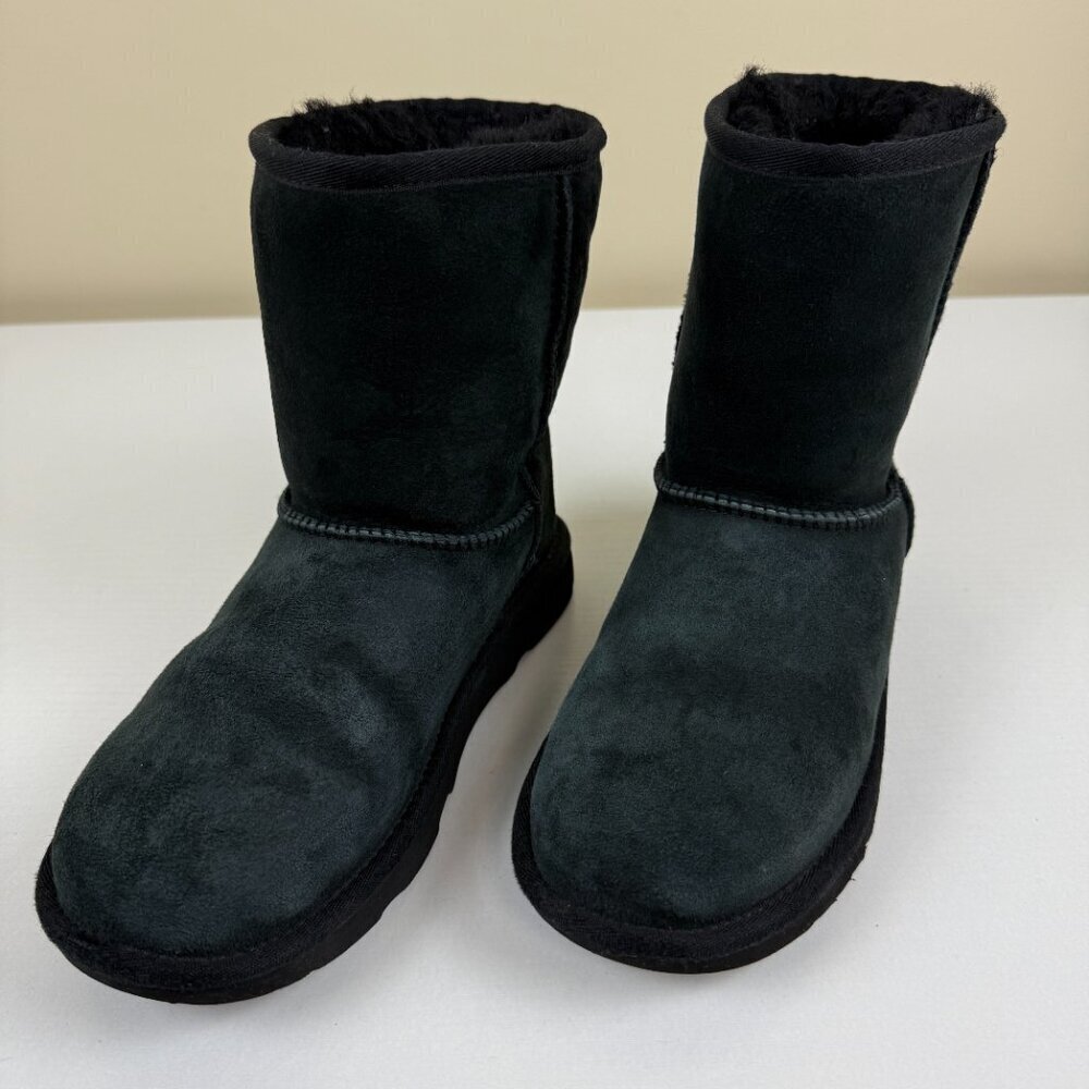 EUC UGG Classic Black Short Boots S/N 1017703K